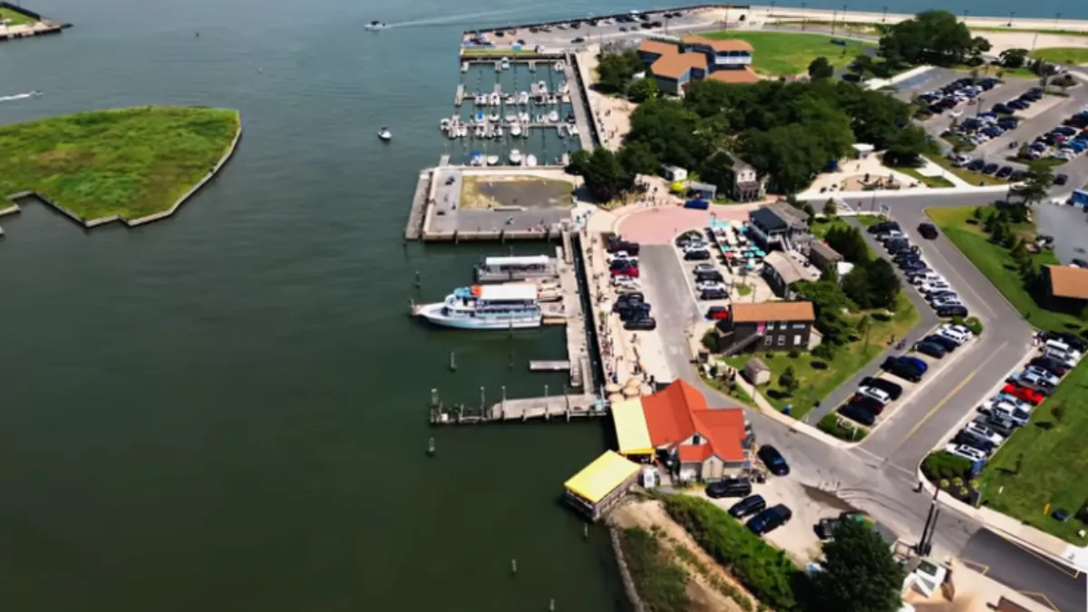 Drone view of Atlantic, New Jersey, United States Of America