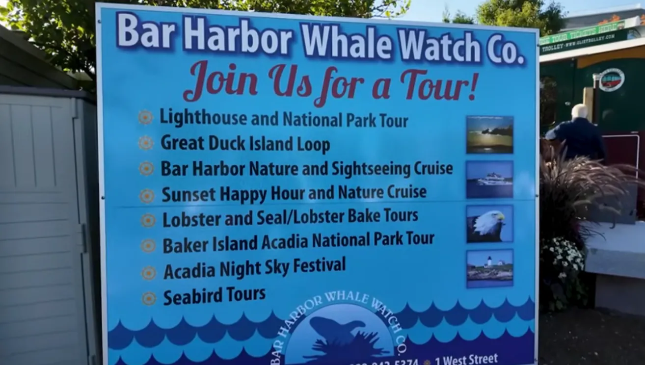 Information Board from Bar Harbor, Maine, United States Of America