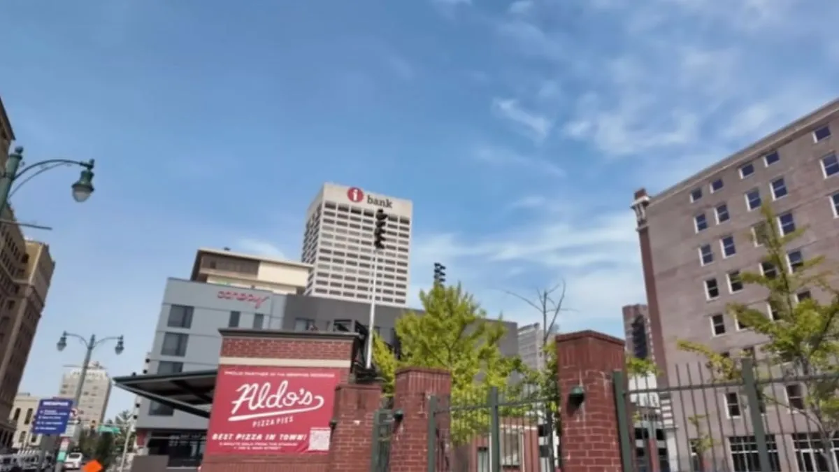 Street view of Memphis, Tennessee, United States Of America