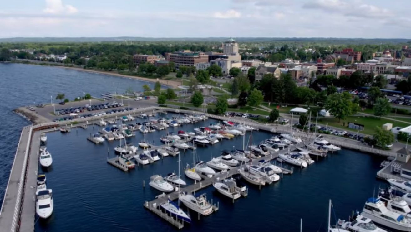 Drone View of Michigan United States Of America