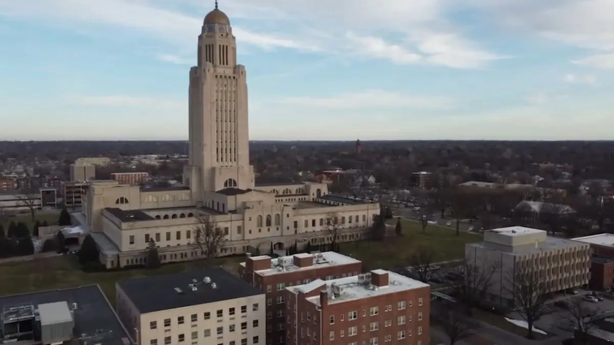 Drone View of Nebraska United States Of America