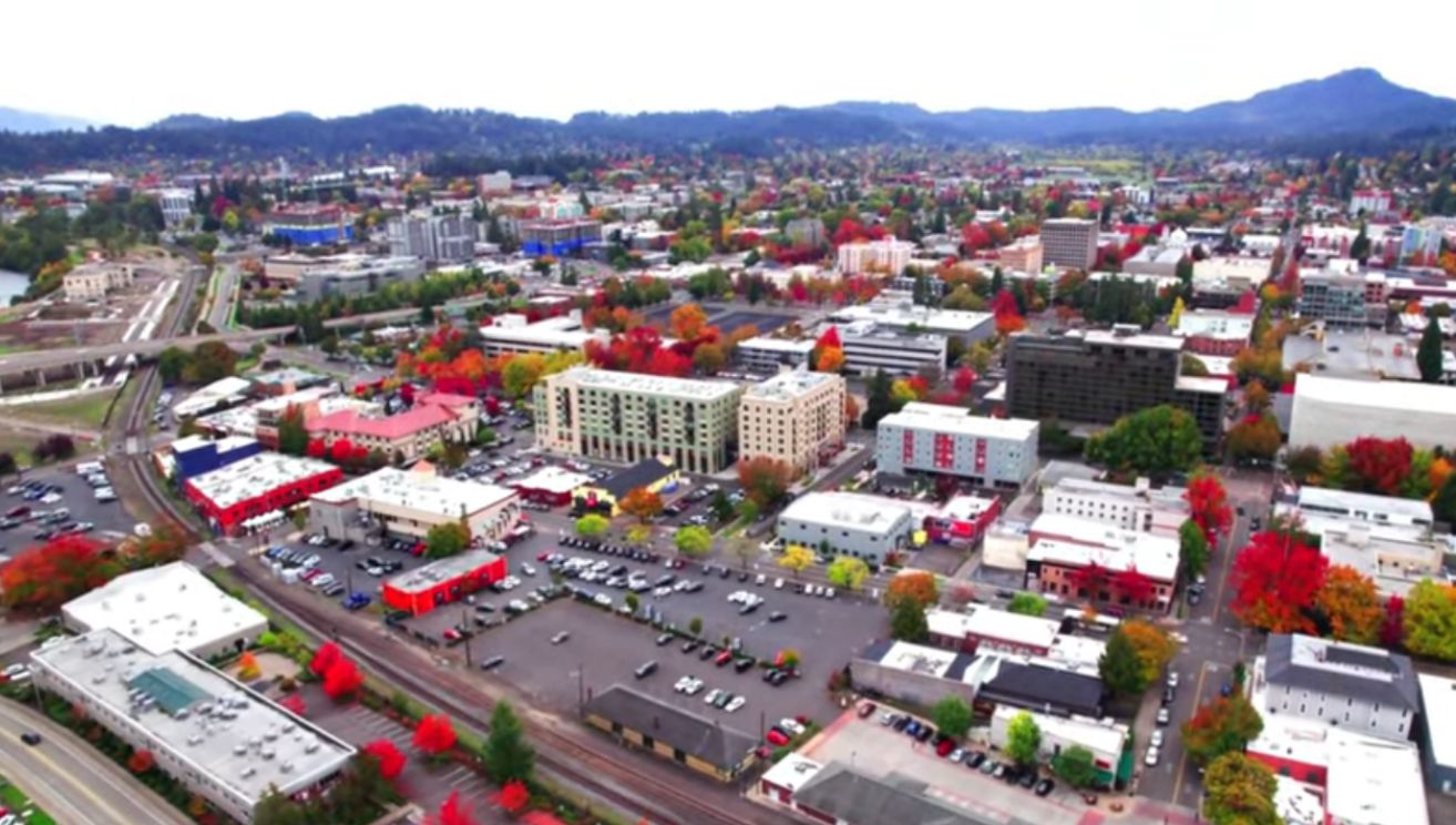 Drone View of Oregon United States Of America