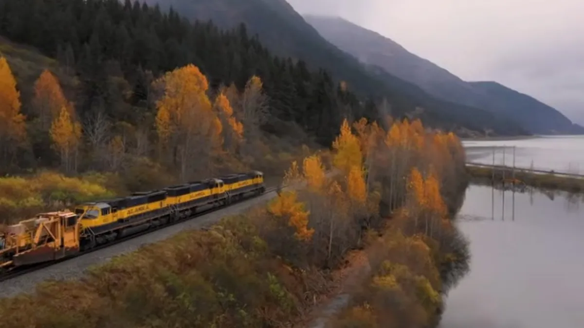 Railroad of Seward, Alaska, United States Of America