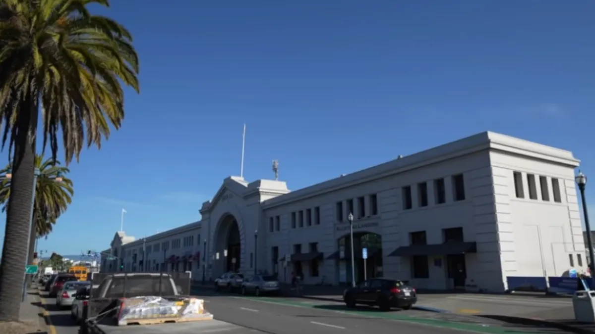 Alcatraz Landing from Alcatraz Island, San Francisco, California, United States Of America