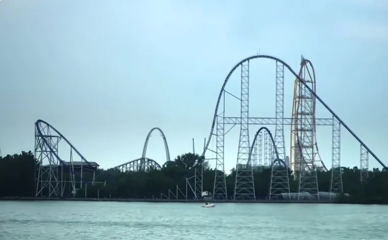 Beautiful View Of Cedar Point, Sandusky, Ohio, United States Of America