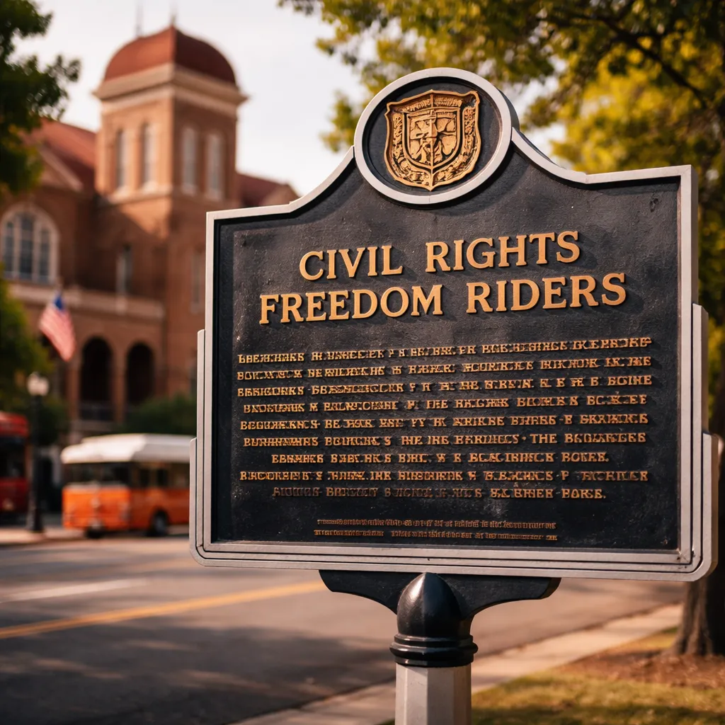 Civil Rights Freedom Riders Historical Marker