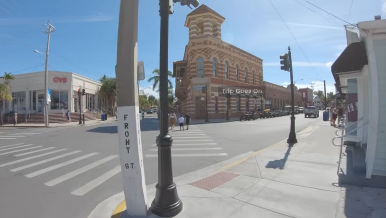 Duval Street Road From Key West at Florida United States Of America