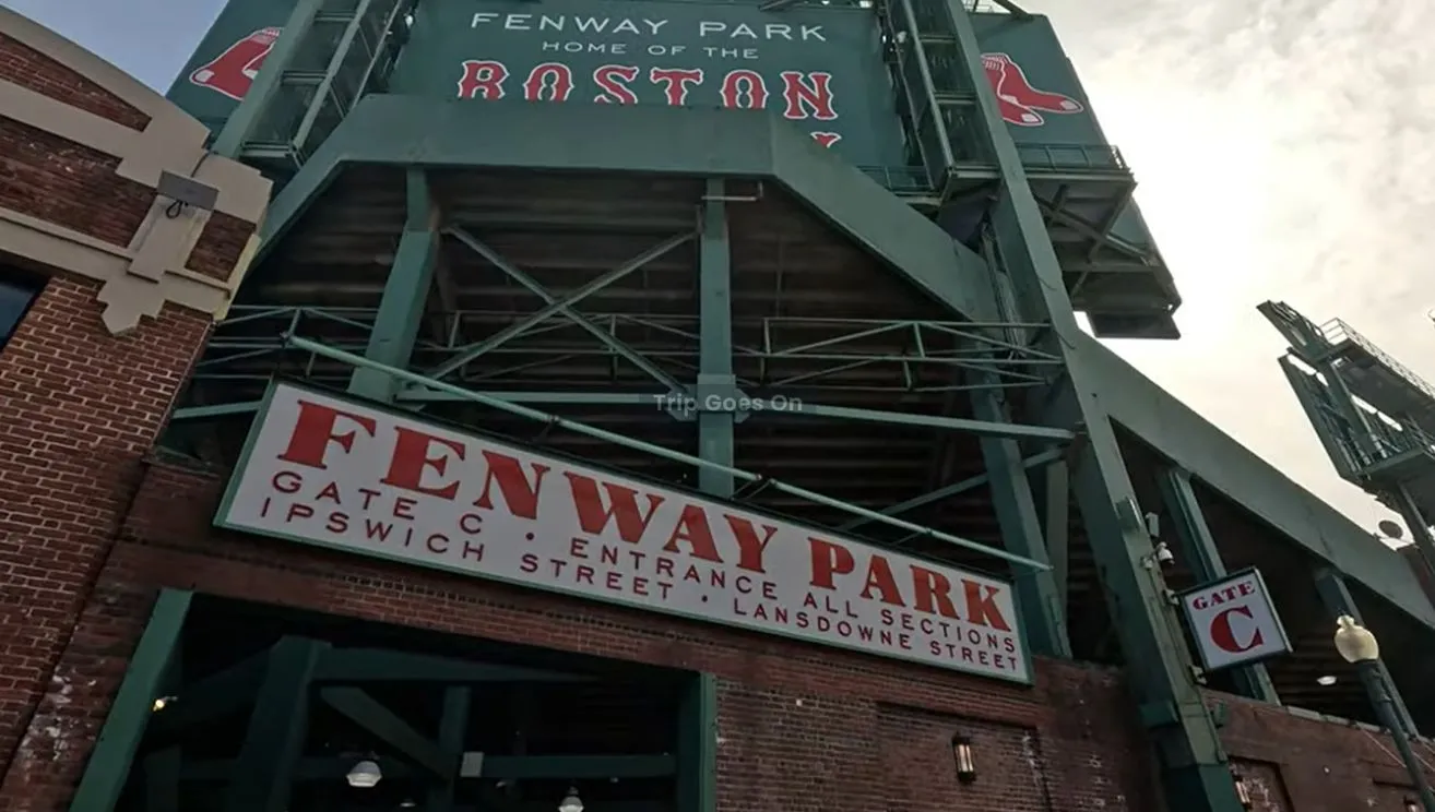 Entrance of Fenway Park Boston Massachusetts United States Of America