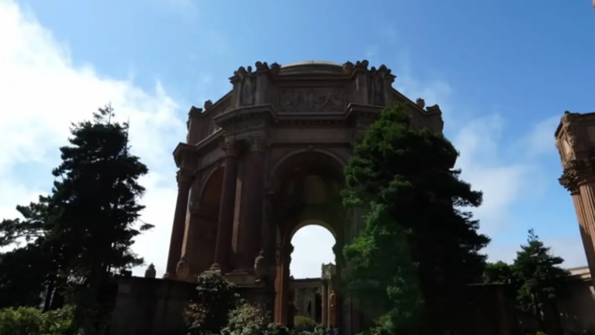 Palace of fine art of Fishermans Wharf, San Francisco, California, United States Of America