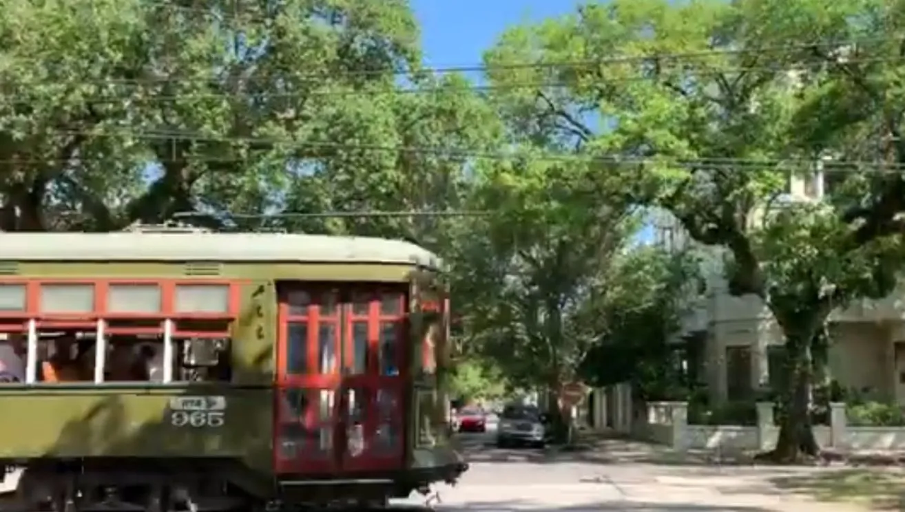 Street Car of Garden District New Orleans Louisiana United States Of America