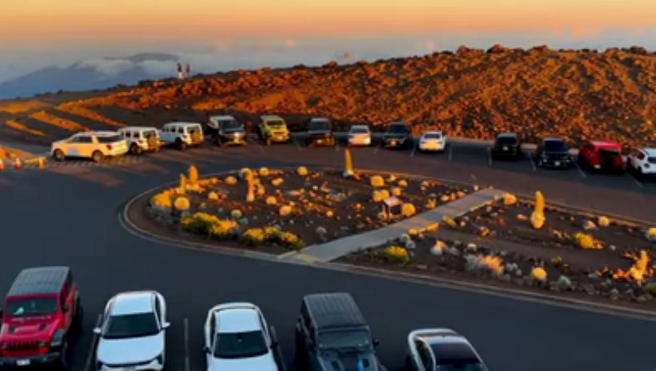 Morning View from Haleakala National Park Maui Hawaii United States Of America