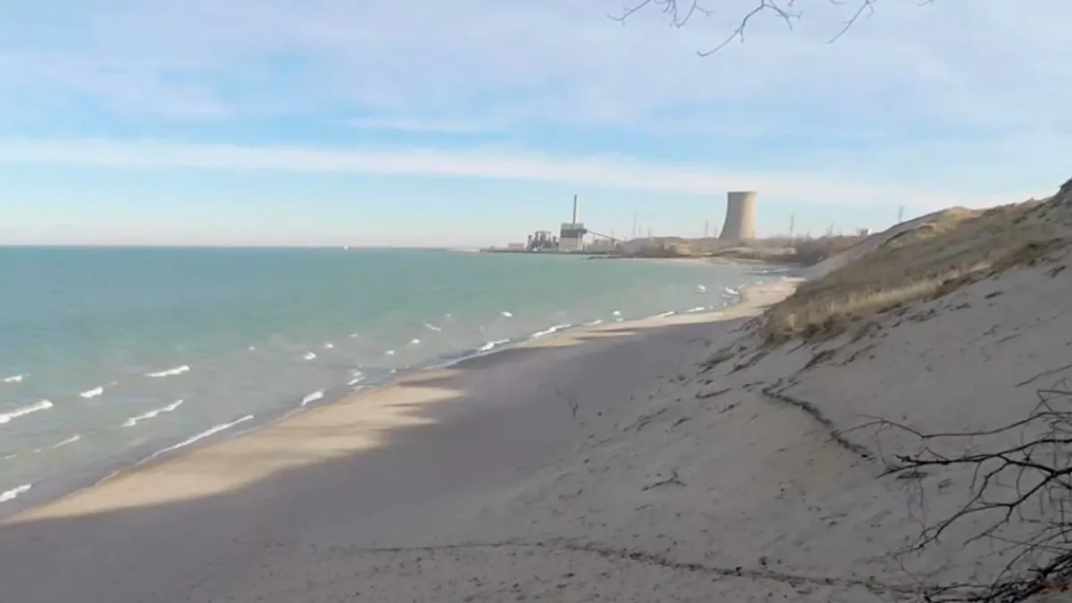 Beach of Indiana Dunes National Park, Porter, Indiana, United States Of America