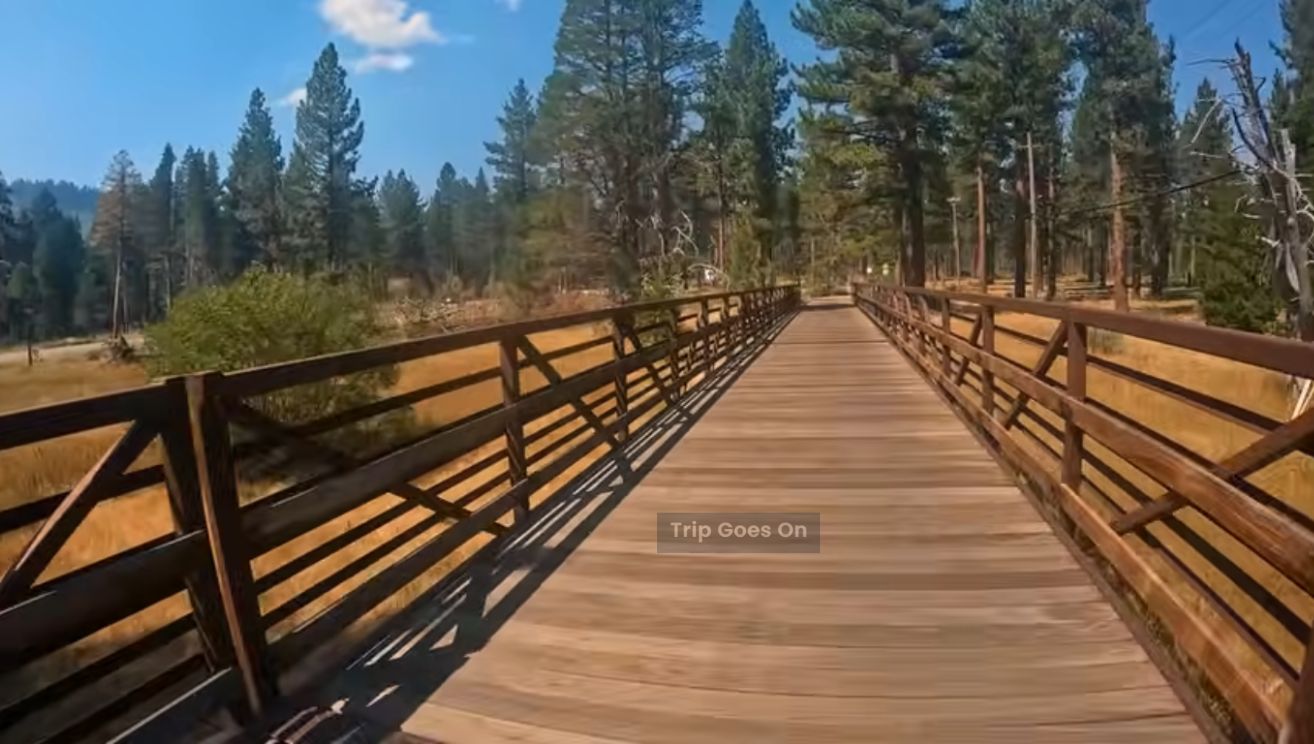 Natural beautiful Bridge of Lake Tahoe from South Lake Tahoe California United States Of America