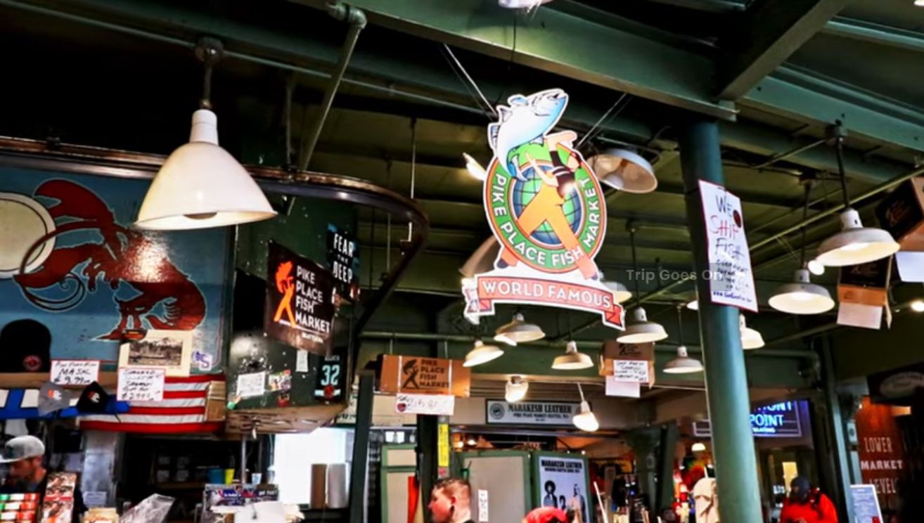 Pike Place Market Fish Famous Seattle United State Of America
