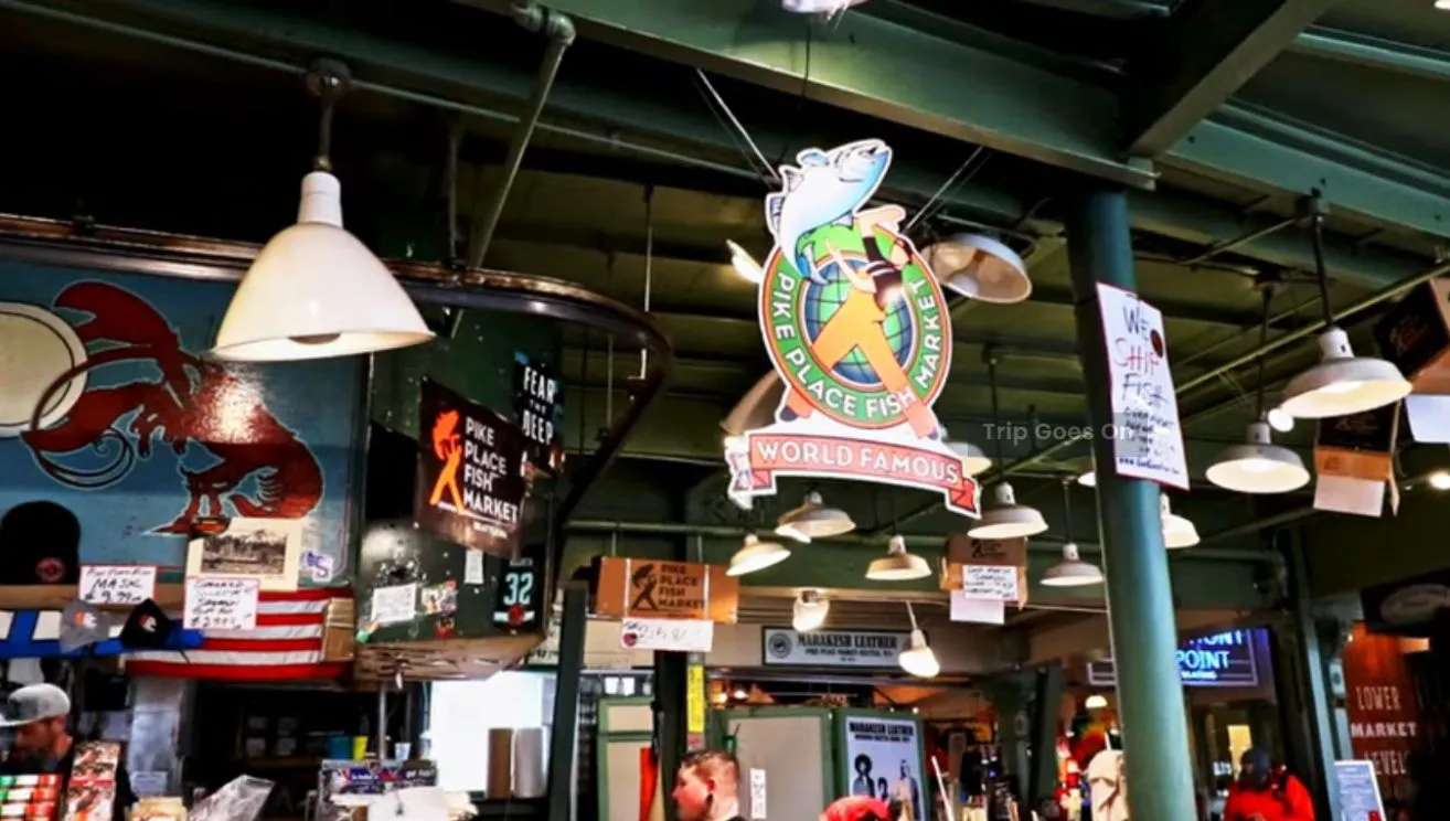 Pike Place Market Fish Famous Seattle United State Of America