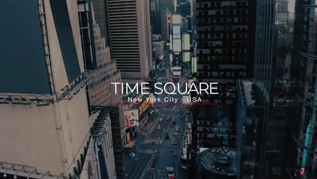 Time Square Entertainment District of New York City United States Of America