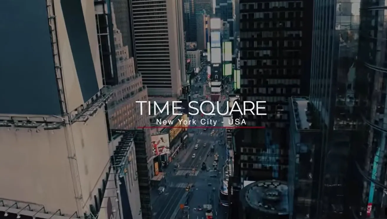 Time Square Entertainment District of New York City United States Of America