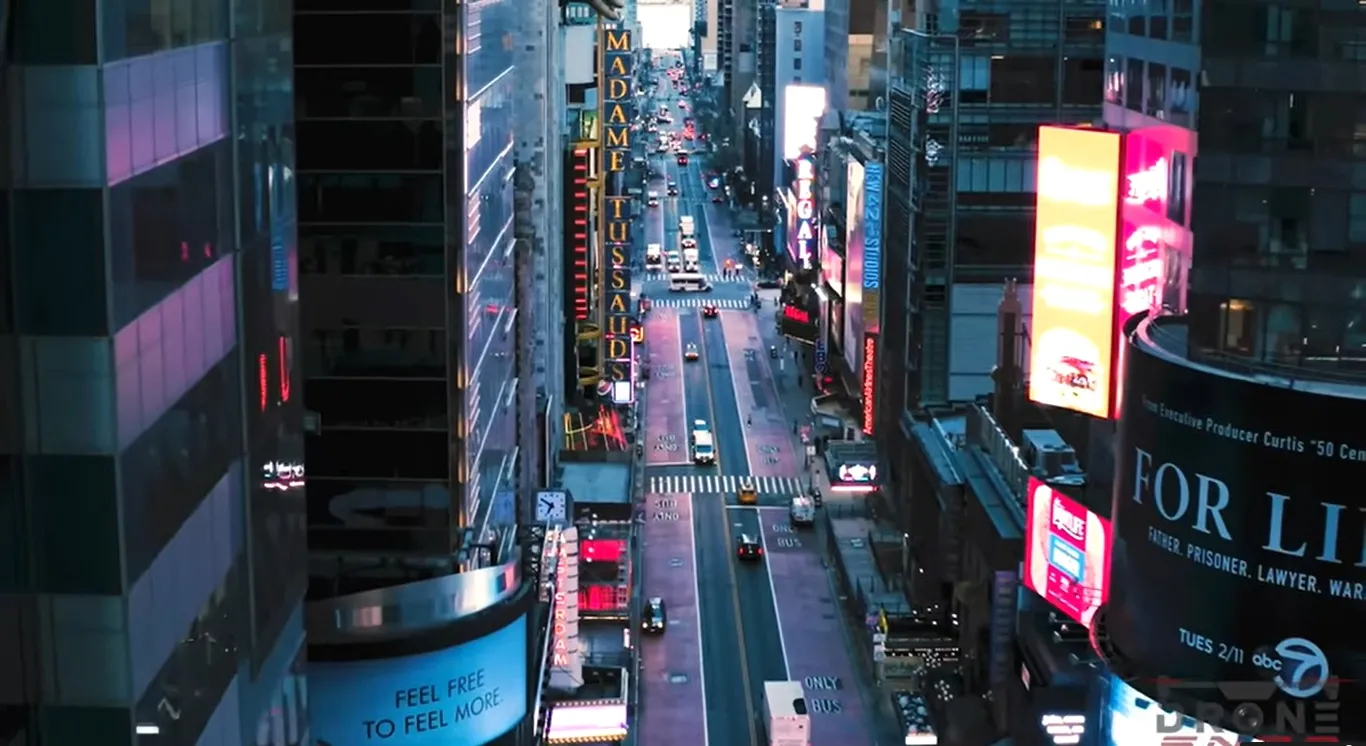 Time Square Street view of New York City United States Of America