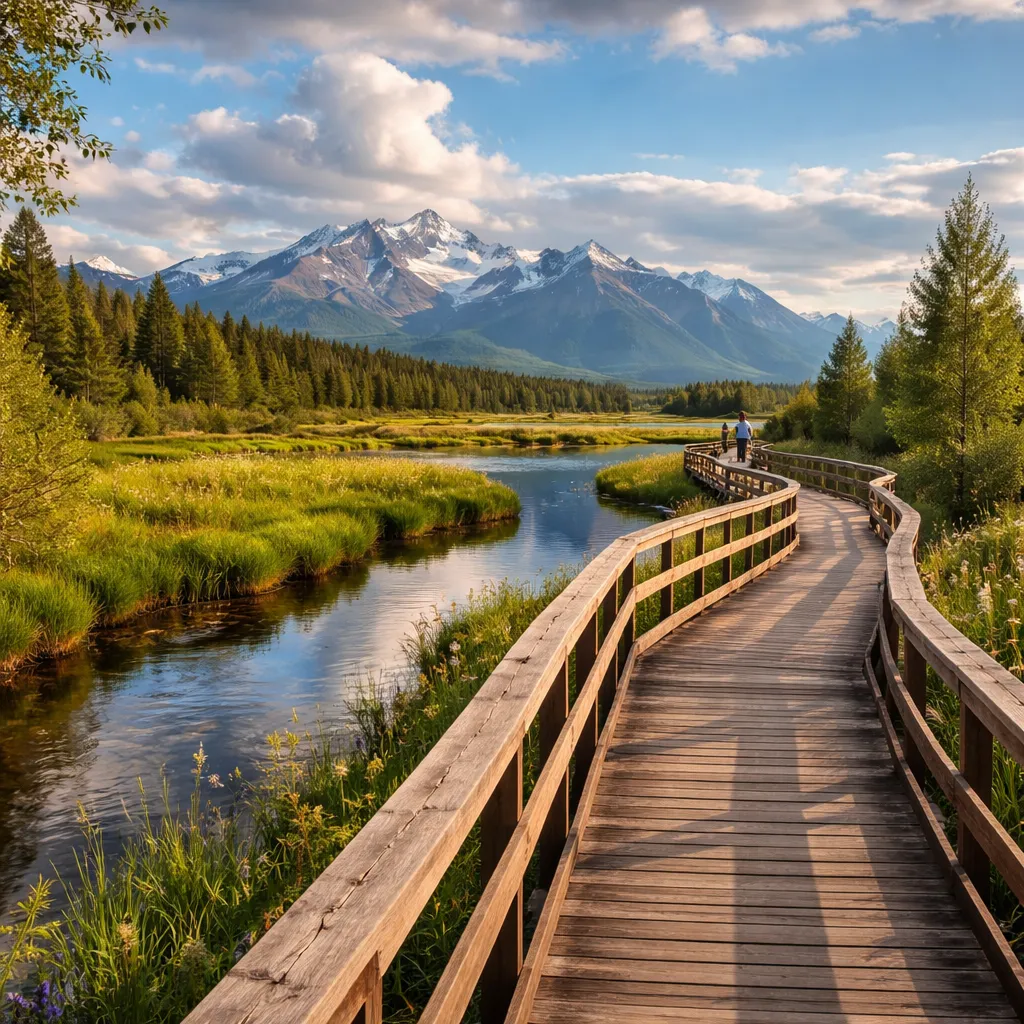 Wasilla Creek Boardwalk Areas